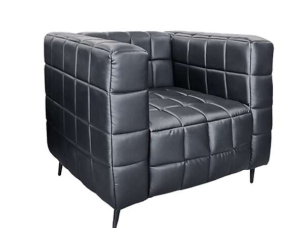 Fotoliu Cubo~Black/Piele-Eco